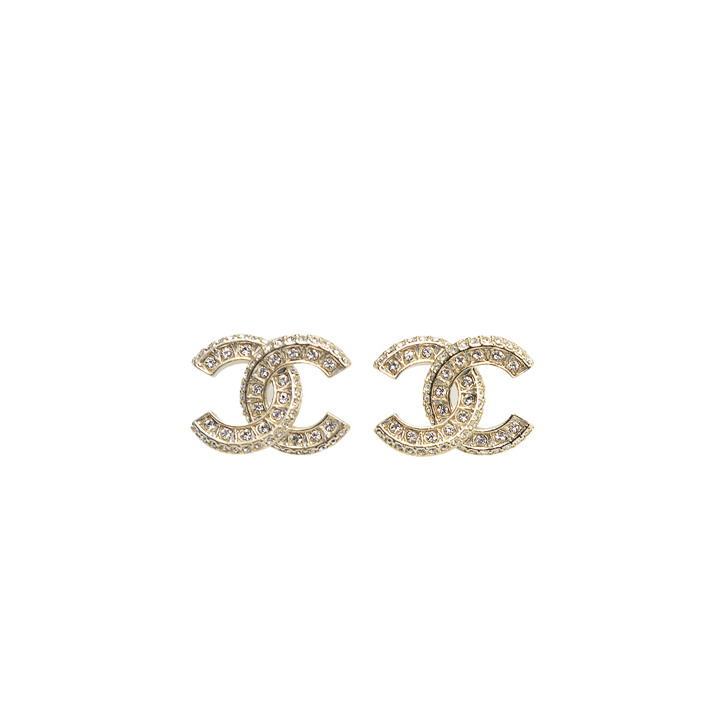 Ch**el earring metal gold a86504